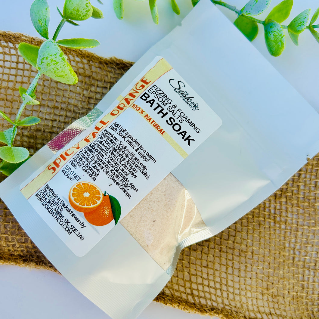 Spicy Fall Orange Fizzing & Foaming Bath Soak