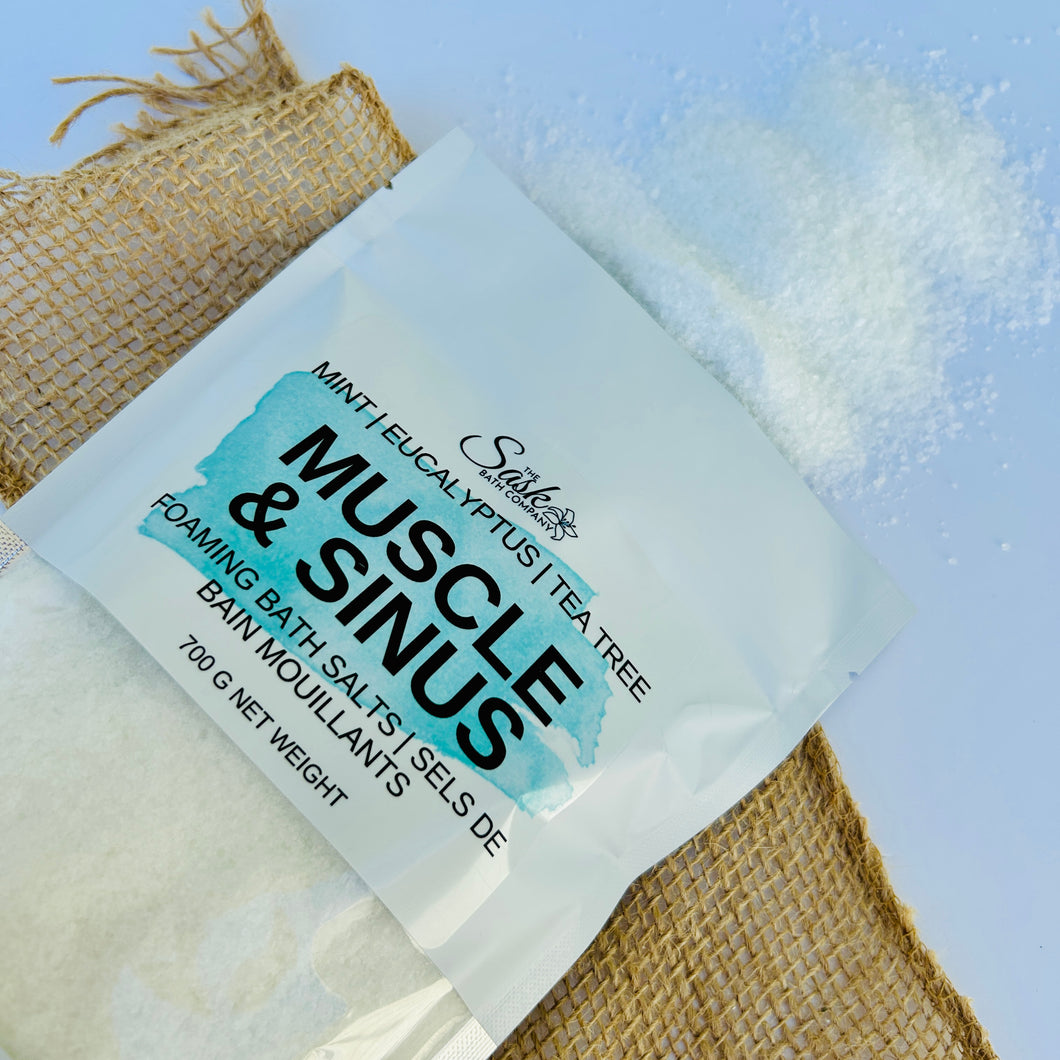 Muscle & Sinus Foaming Bath Salts