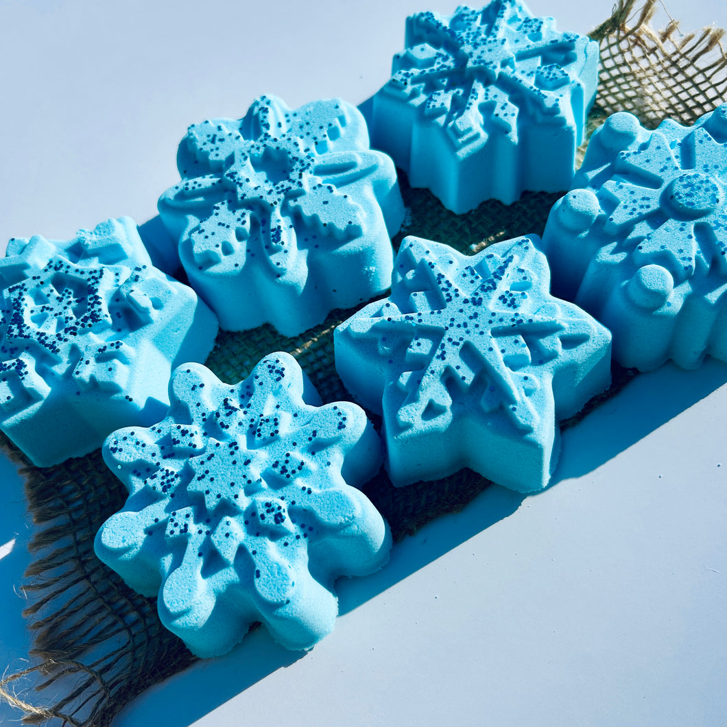 Snowflake Epsom Salts Bath Bomb