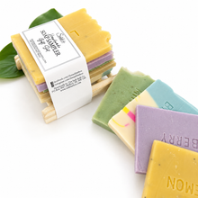Load image into Gallery viewer, Handmade Soap Sampler &amp; Soap Saver Gift Pack
